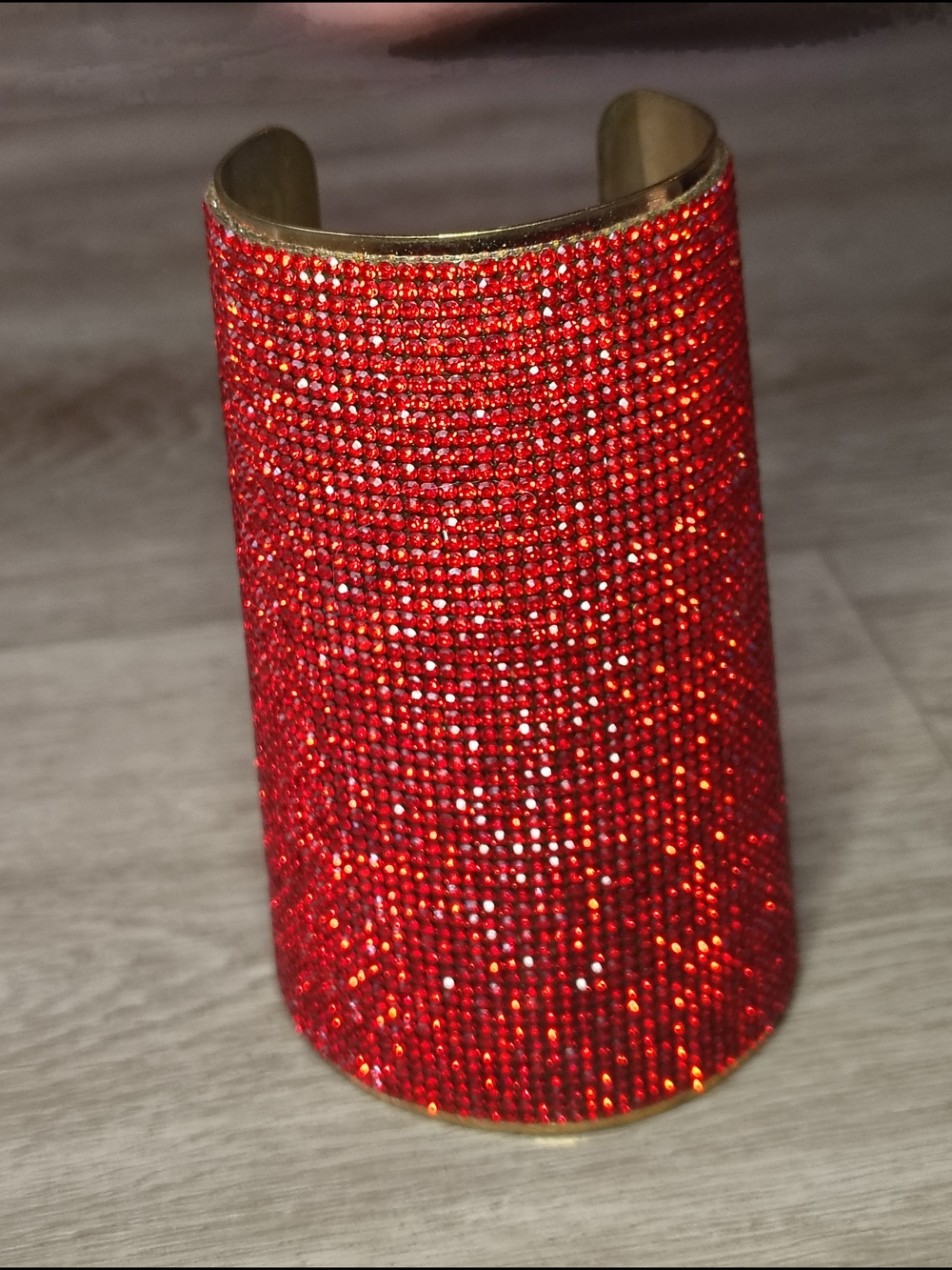 Red Crystal Wrist Cuff